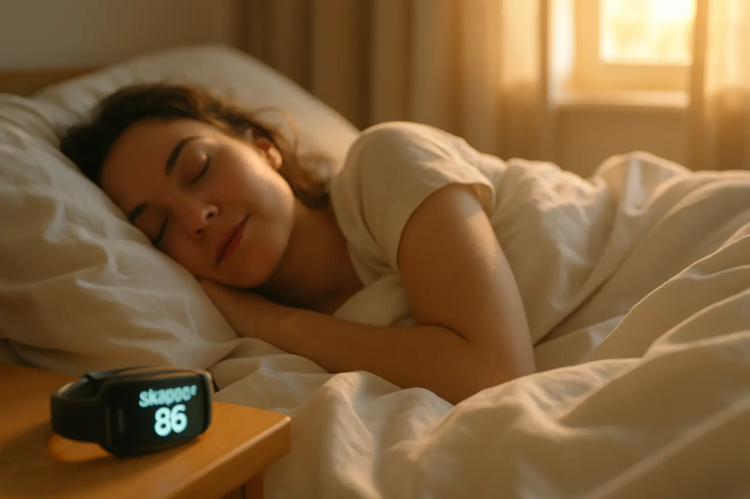 This image represents the profound improvement in sleep quality, showing the restful and rejuvenating sleep that comes from a break from alcohol.